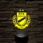 MTK Budapest címer – 7 színű, színváltós 3D LED lámpa