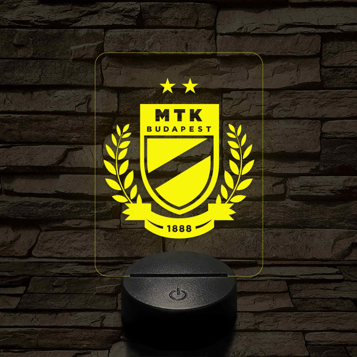 MTK Budapest címer – 7 színű, színváltós 3D LED lámpa