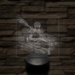Kajakozó fiú – 7 színű, színváltós 3D LED lámpa