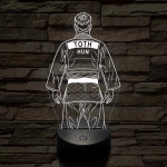 Judós fiú – Névvel kérhető 7 színű 3D led lámpa