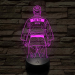 Judós fiú – Névvel kérhető 7 színű 3D led lámpa