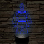 Judós fiú – Névvel kérhető 7 színű 3D led lámpa