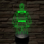 Judós fiú – Névvel kérhető 7 színű 3D led lámpa
