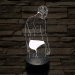 Vízilabdás fiú – Számmal kérhető 7 színű 3D led lámpa