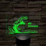 Talajtornász Lány – 7 színű, színváltós 3D LED lámpa
