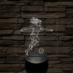 Focista nő – 7 színű, színváltós 3D LED lámpa