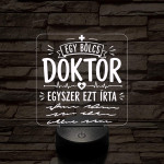 Humoros orvosi szakma lámpa – 7 színű, színváltós 3D LED lámpa