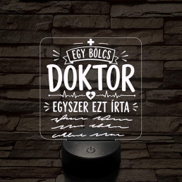 Humoros orvosi szakma lámpa – 7 színű, színváltós 3D LED lámpa