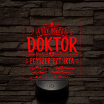 Humoros orvosi szakma lámpa – 7 színű, színváltós 3D LED lámpa