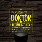 Humoros orvosi szakma lámpa – 7 színű, színváltós 3D LED lámpa