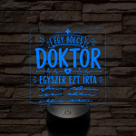 Humoros orvosi szakma lámpa – 7 színű, színváltós 3D LED lámpa