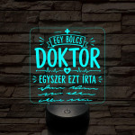 Humoros orvosi szakma lámpa – 7 színű, színváltós 3D LED lámpa