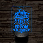 Szakács szakma lámpa – 7 színű, színváltós 3D LED lámpa