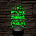 Nővérke szakma lámpa – 7 színű, színváltós 3D LED lámpa
