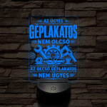 Géplakatos szakma lámpa – 7 színű, színváltós 3D LED lámpa