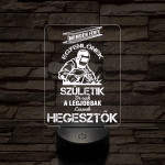 Hegesztő szakma lámpa – 7 színű, színváltós 3D LED lámpa