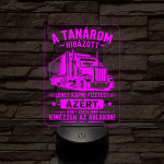 Kamion sofőr szakma lámpa – 7 színű, színváltós 3D LED lámpa