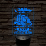 Kamion sofőr szakma lámpa – 7 színű, színváltós 3D LED lámpa