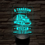 Kamion sofőr szakma lámpa – 7 színű, színváltós 3D LED lámpa