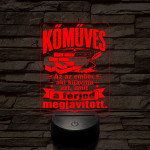Kőműves szakma lámpa – 7 színű, színváltós 3D LED lámpa