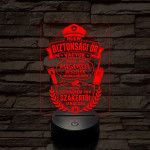 Biztonsági őr szakma lámpa – 7 színű, színváltós 3D LED lámpa