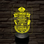 Biztonsági őr szakma lámpa – 7 színű, színváltós 3D LED lámpa