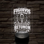 Fogász szakma lámpa – 7 színű, színváltós 3D LED lámpa