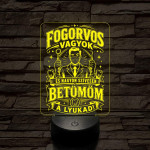 Fogász szakma lámpa – 7 színű, színváltós 3D LED lámpa