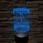 Fogász szakma lámpa – 7 színű, színváltós 3D LED lámpa