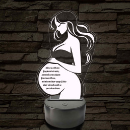 Anyai Fény 7 színű 3D led lámpa