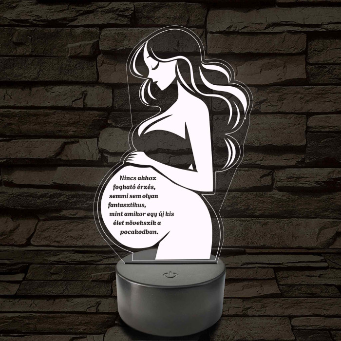 Anyai Fény 7 színű 3D led lámpa