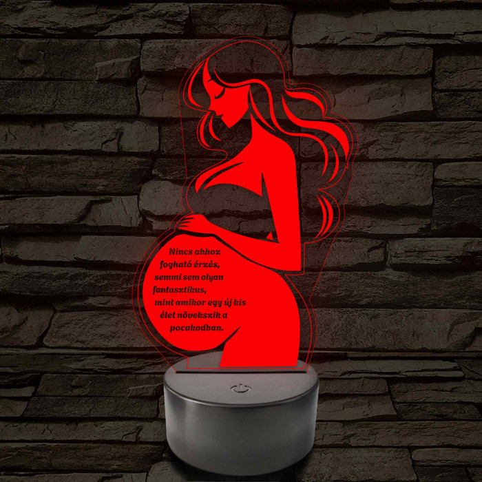 Anyai Fény 7 színű 3D led lámpa