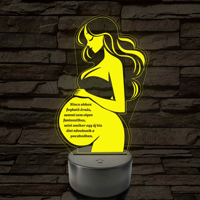 Anyai Fény 7 színű 3D led lámpa