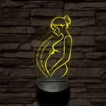 Kismama Csodája 7 színű 3D led lámpa