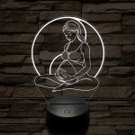 Kismama egyensúly 7 színű 3D led lámpa