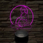 Kismama egyensúly 7 színű 3D led lámpa
