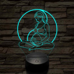 Kismama egyensúly 7 színű 3D led lámpa