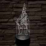 X. huszárezred katonája 7 színű 3D led lámpa