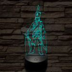 X. huszárezred katonája 7 színű 3D led lámpa