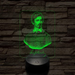 Petőfi Sándor 7 színű 3D led lámpa