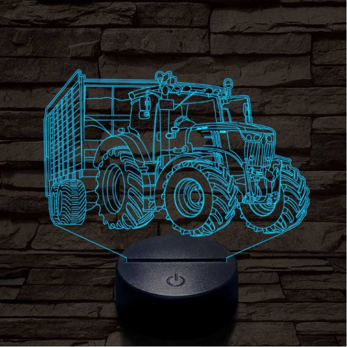 John Deere  6100 7 színű 3D led lámpa