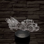 John Deere Traktor 6145 7 színű 3D led lámpa