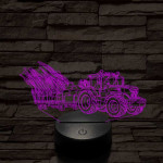 John Deere Traktor 6145 7 színű 3D led lámpa