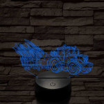 John Deere Traktor 6145 7 színű 3D led lámpa