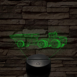 John Deere Traktor 9430, 7 színű 3D led lámpa
