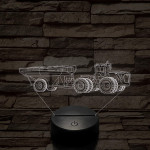 John Deere Traktor 9430, 7 színű 3D led lámpa