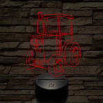 Ted(d) a saját neved rá Traktor  7 színű 3D led lámpa