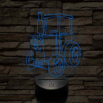 Ted(d) a saját neved rá Traktor  7 színű 3D led lámpa