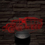 Traktor utánfutóval 7 színű 3D led lámpa