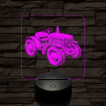 Kerti traktor 7 színű valósághű 3D led lámpa